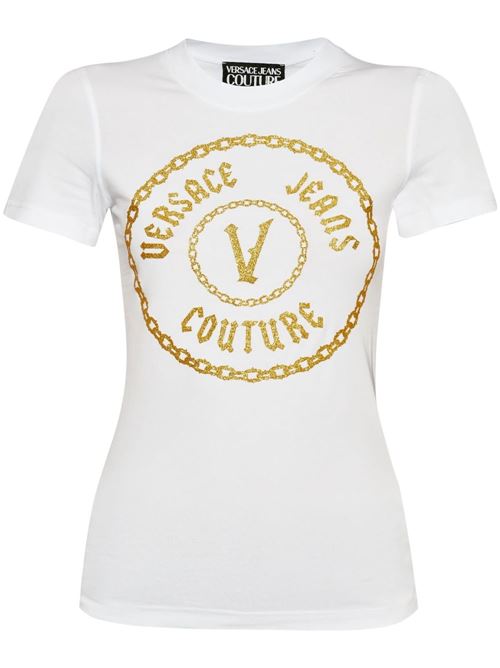 T-shirt donna maniche corte Versace jeans Couture | 77HAHT02CJ03TG03